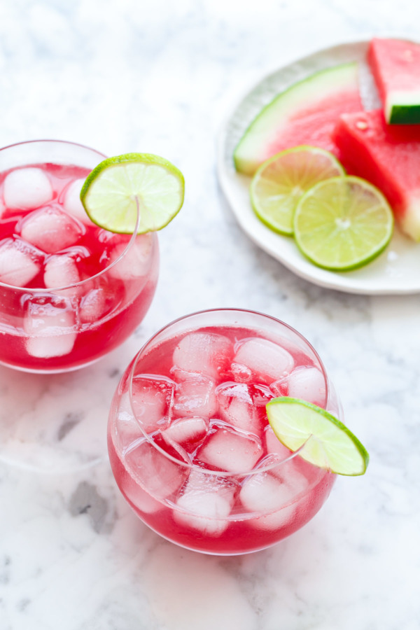 Hibiscus and Fresh Watermelon Agua Fresca