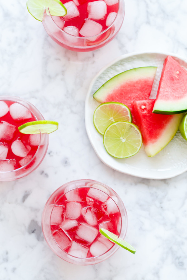 Refreshing Watermelon & Hibiscus Agua Fresca