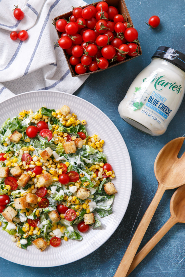 Chopped Romaine Salad with Blue Cheese