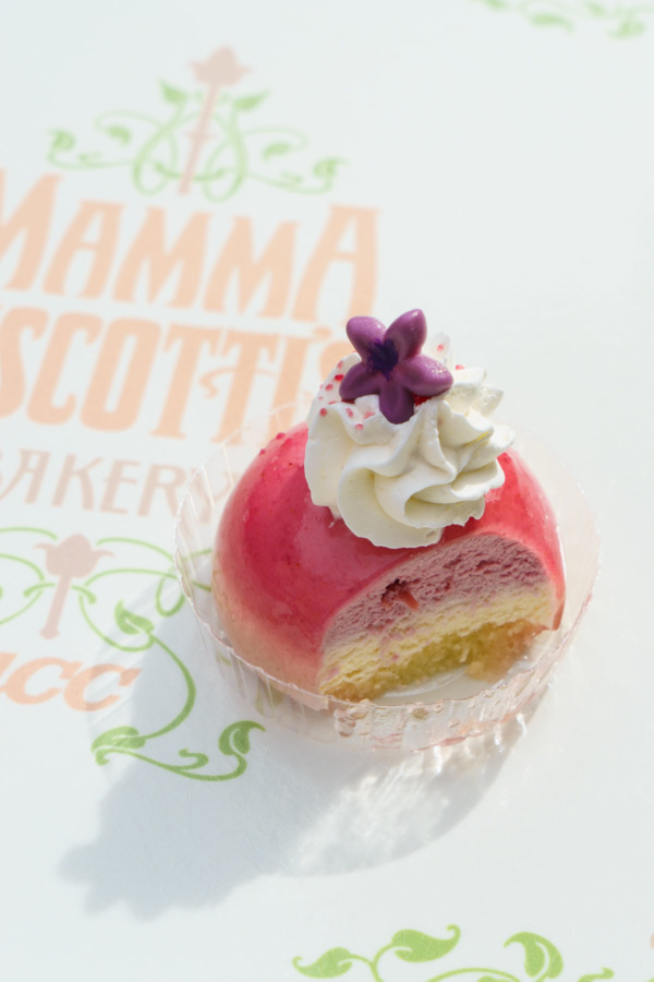 Tokyo DisneySea: Cherry Blossom Mousse Cake from Mamma Biscotti's Bakery at Mediterranean Harbor