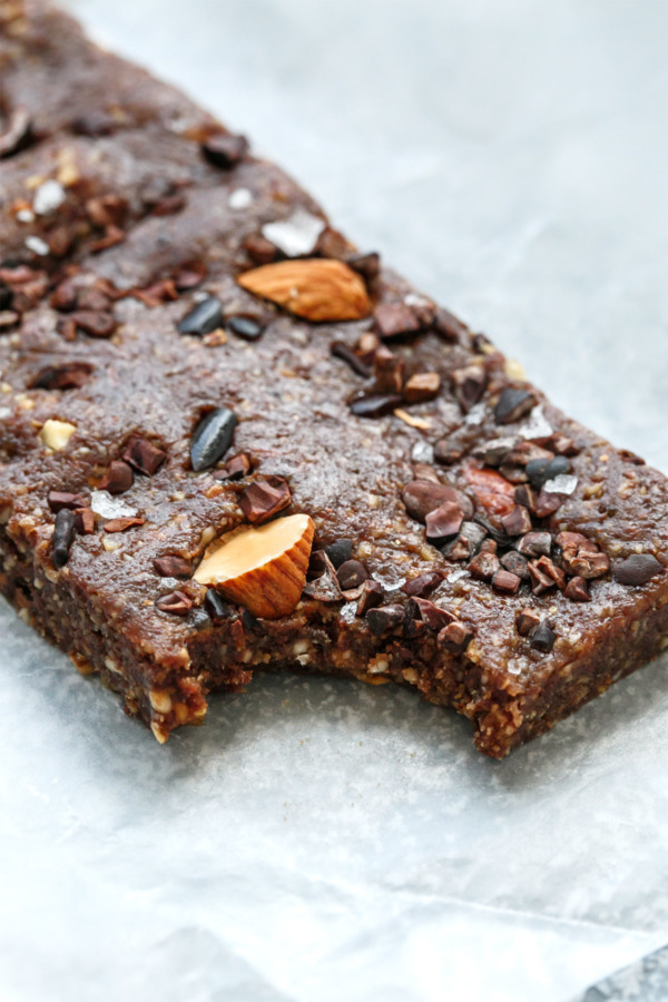 Homemade Protein Bars: Paleo, gluten-free, refined-sugar free, and no-bake!