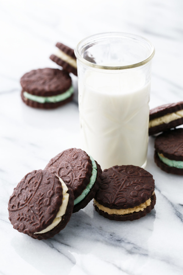 Homemade Oreos 3 Ways: Original, Creme de Menthe, and Cookie Dough