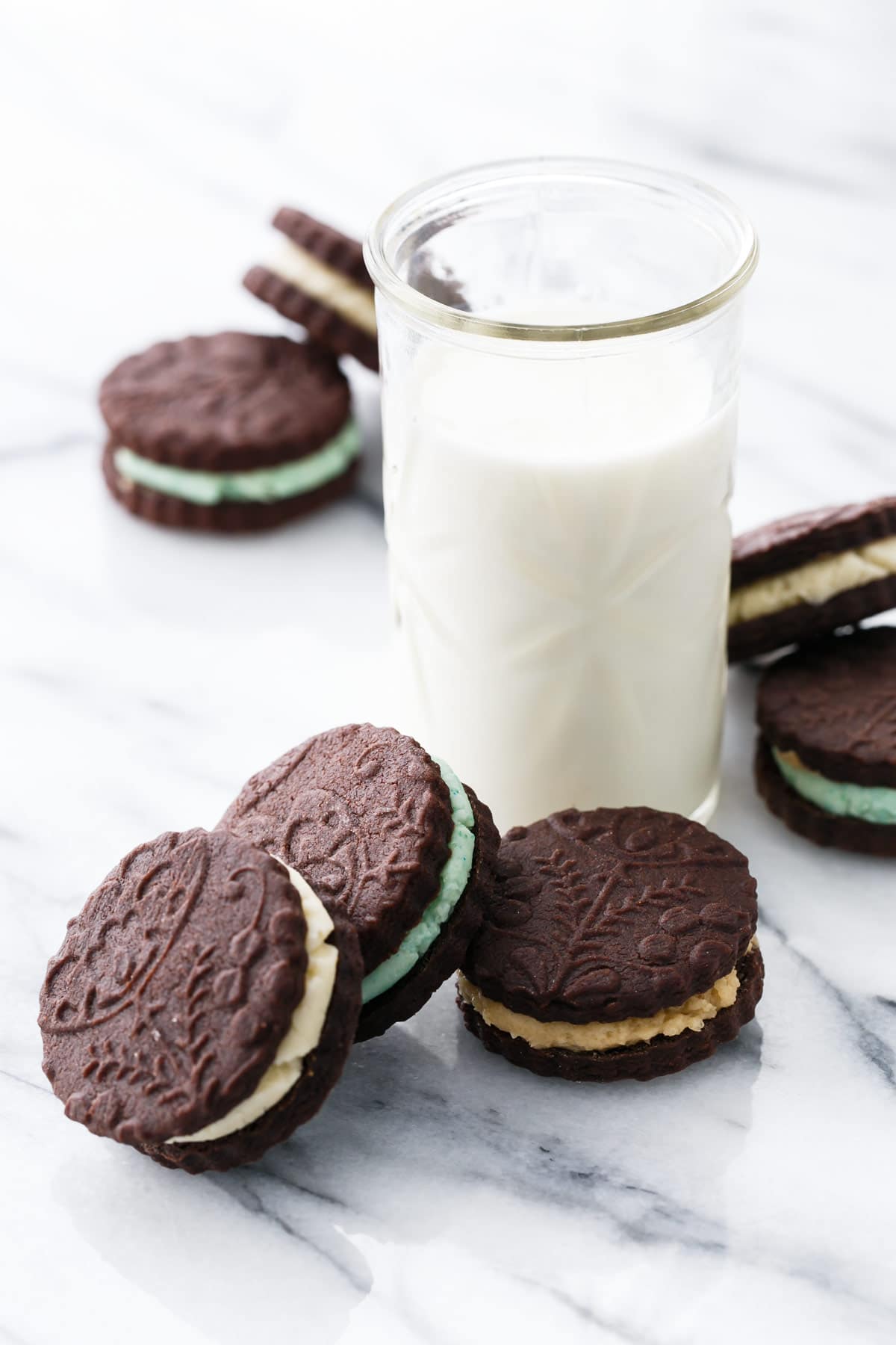 Homemade Oreo Sandwich Cookies 3 Ways Love and Olive Oil