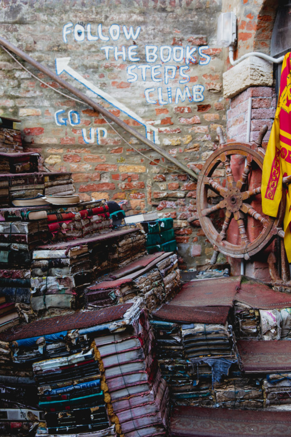 That's what I call a stairway to heaven (Libreria Acqua Alta in Venice Italy)