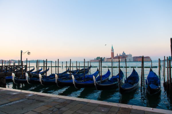 Sunrise in Piazza San Marco, Venice Italy