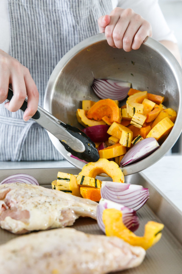 Cider-Glazed Chicken Breasts with Fall Vegetables