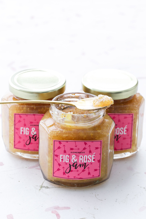 Fig Rosé Jam Recipe and FREE downloadable jam labels!