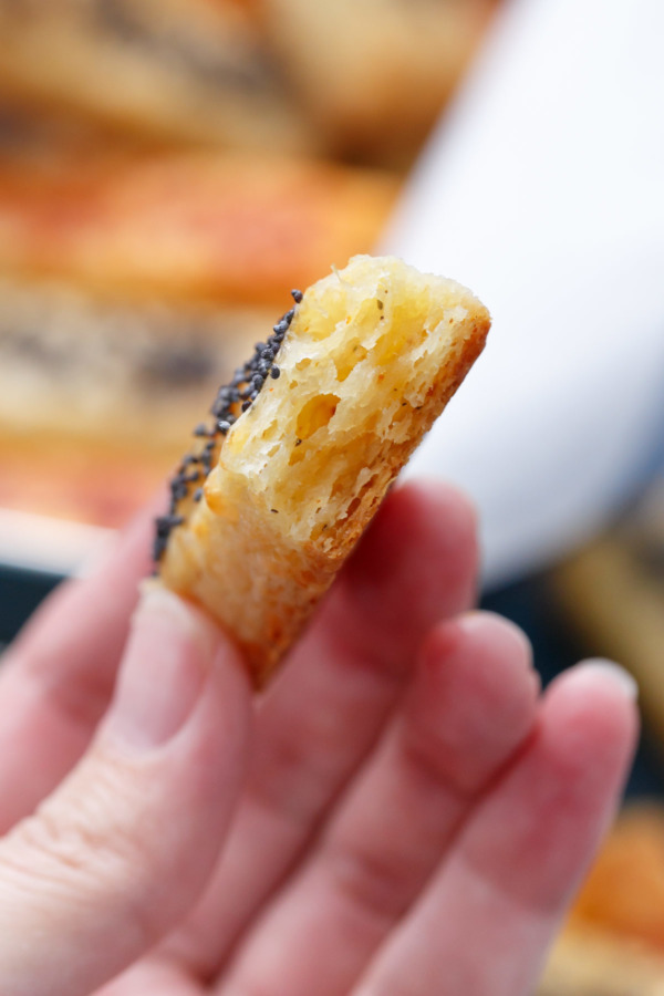 Parmesan Puff Pastry Crackers