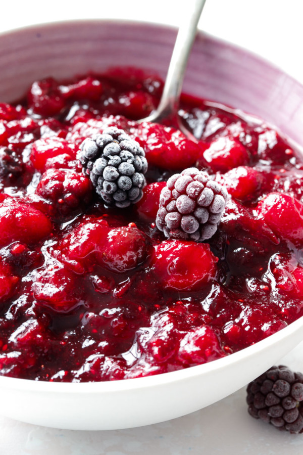 Blackberry Cranberry Sauce with Chambord