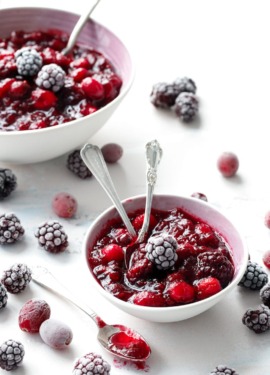 Blackberry Cranberry Sauce Recipe - A perfect twist on a classic Thanksgiving staple!