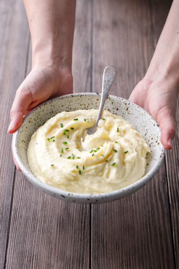 Crème Fraîche Mashed Potatoes - Thanksgiving Side Dish Recipe