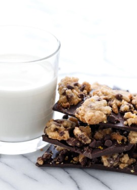 Crunchy Chocolate Chip Cookie Chocolate Bark