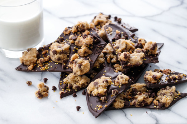 Crunchy Chocolate Chip Cookie Chocolate Bark