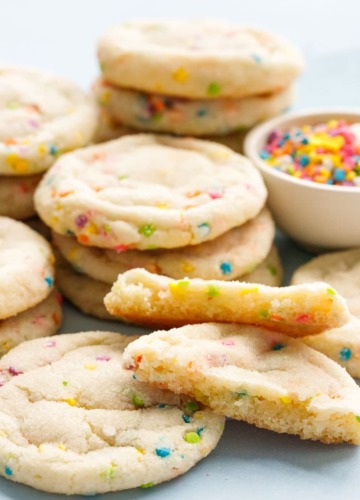 Soft & Chewy Sugar Cookies Recipe with Funfetti Sprinkles!