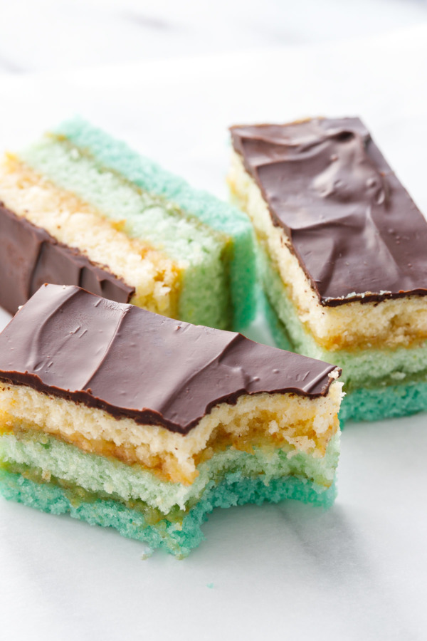 Almond lover? You'll adore this ombre version of Italian Rainbow Cookies!