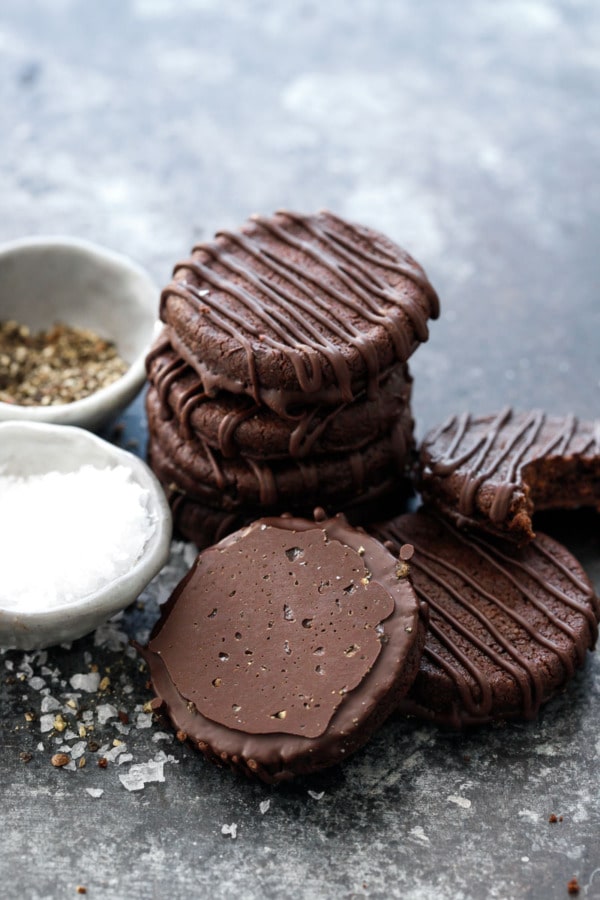 Get the Recipe: Chocolate Salt & Pepper Sable Cookies