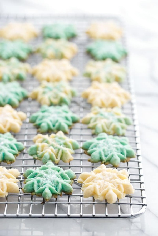 Vanilla Almond Spritz Cookies