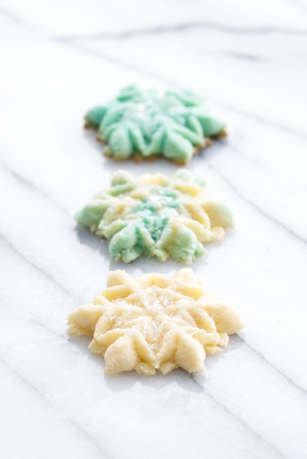 Vanilla Almond Spritz Cookies