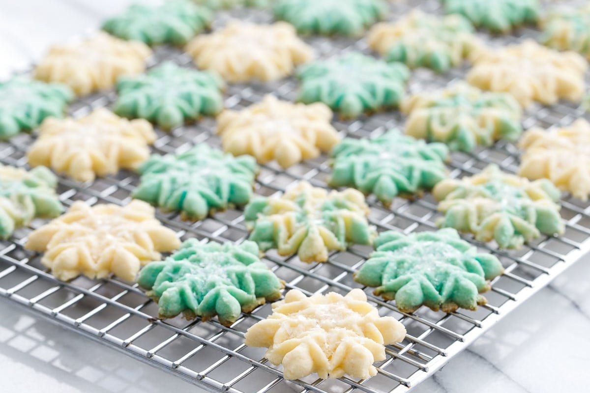 Vanilla Almond Spritz Cookies