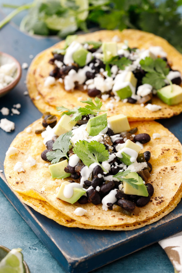 Vegetarian Black Bean Tacos Recipe