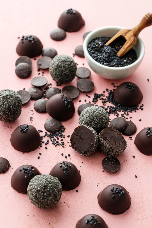 Black Sesame Truffles Recipe