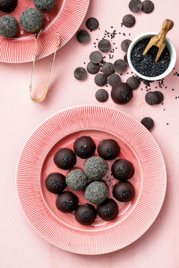 Black Sesame Truffles