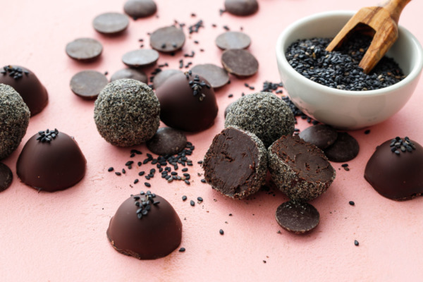 Black Sesame Truffles