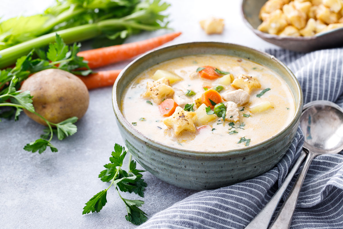 Creamy Chicken Pot Pie Soup