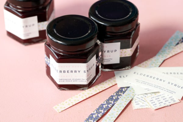 Homemade Elderberry Syrup FREE Printable Jar Labels