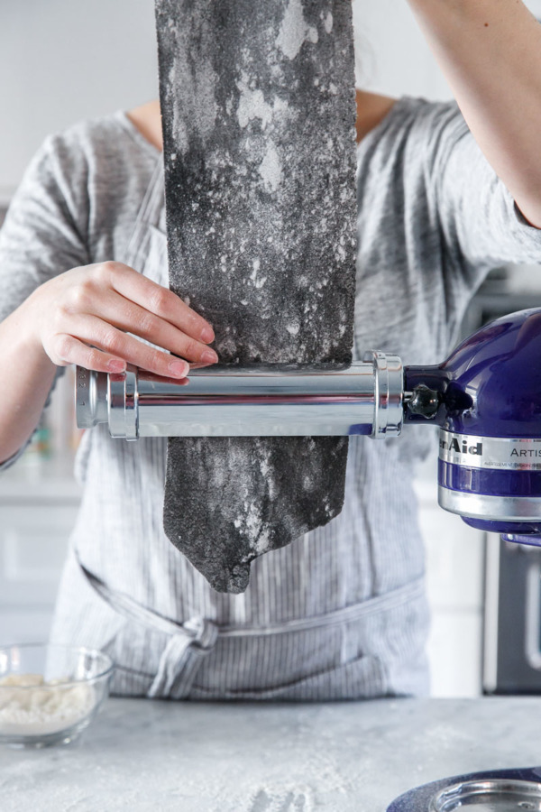 How to Make Squid Ink Pasta using your KitchenAid Stand Mixer