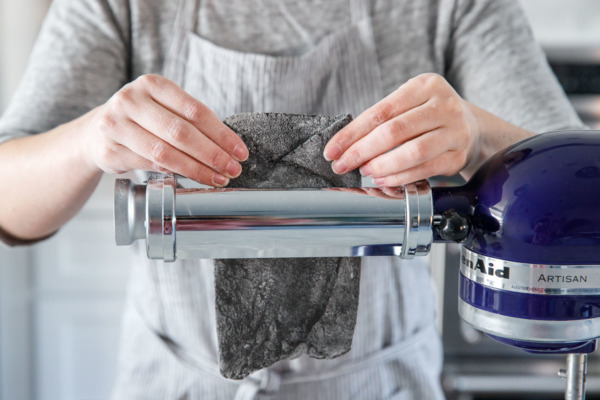 How to Make Squid Ink Pasta using your Stand Mixer