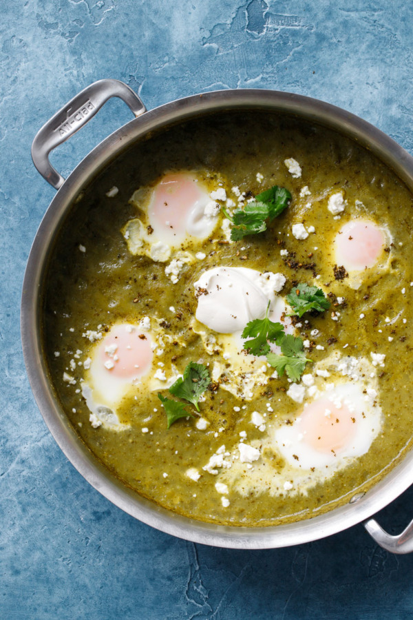 Green Tomatillo Shakshuka Recipe