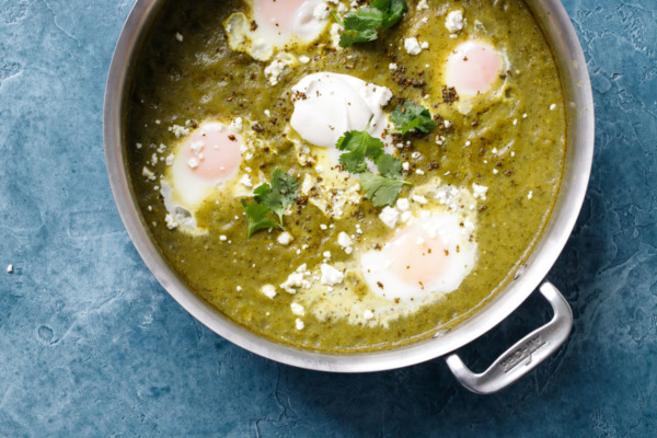 Green Tomatillo Shakshuka