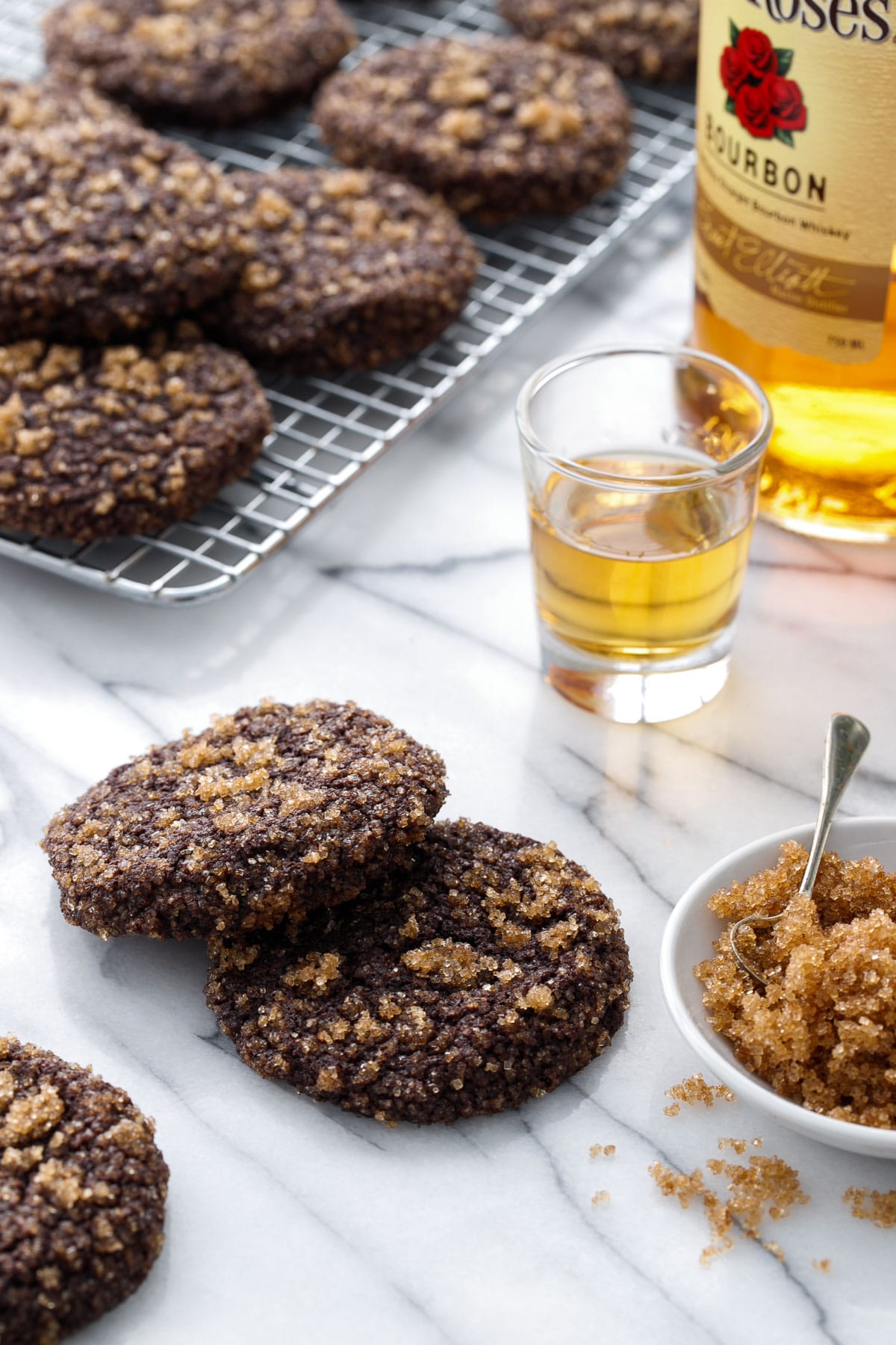 Bourbon Chocolate Sugar Cookies Love and Olive Oil