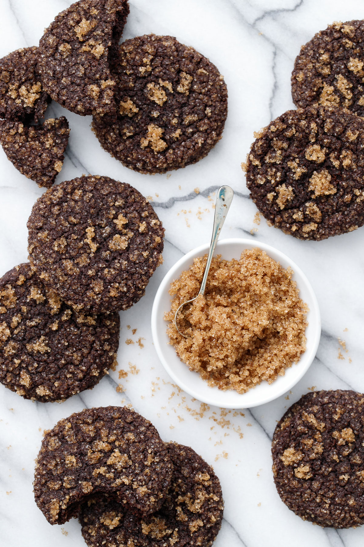 Bourbon Chocolate Sugar Cookies Love and Olive Oil
