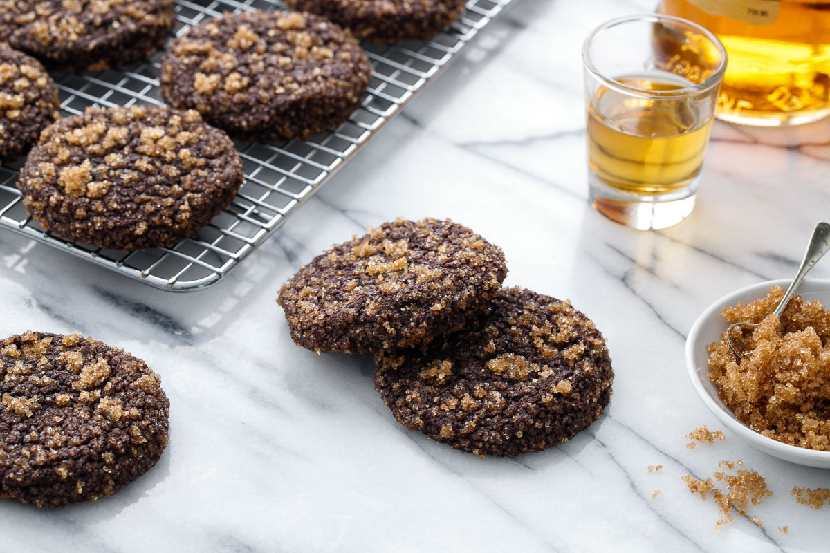 Bourbon Chocolate Sugar Cookies