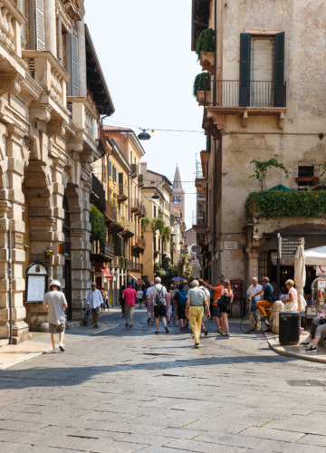 Market square, Verona, Italy