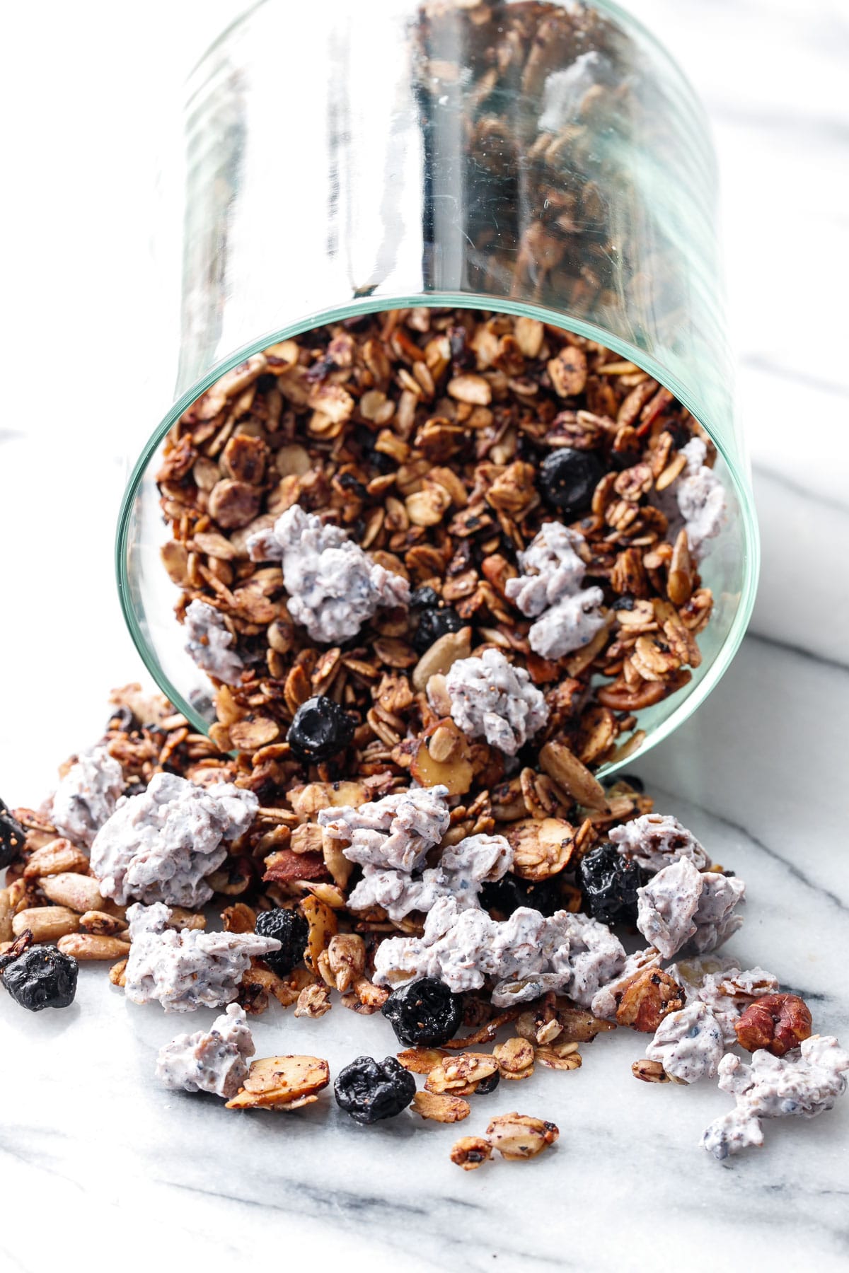 Very Blueberry Granola with Yogurt Clusters