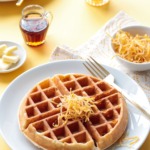 Meyer Lemon Buttermilk Waffles Recipe with Candied Citrus Peel