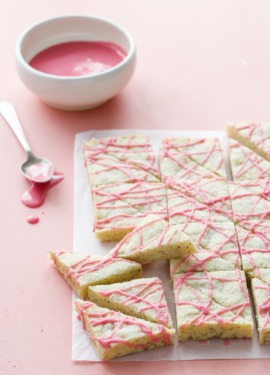 Earl Grey Shortbread Recipe with Blood Orange Glaze