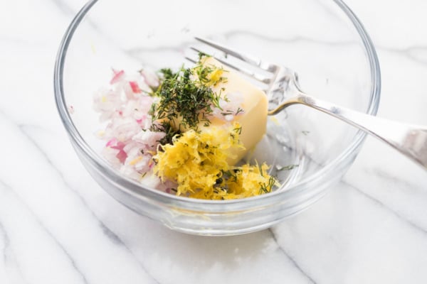 Shallot Butter with lemon and dill