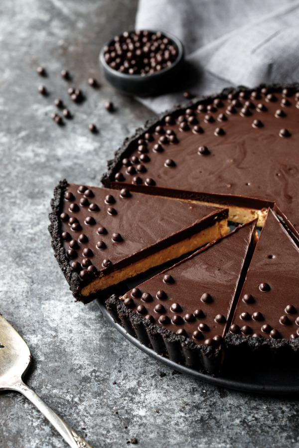 Crunchy Peanut Butter and Chocolate Tart Recipe