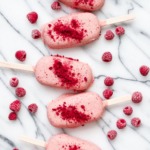 Raspberry White Chocolate Ice Cream Pops