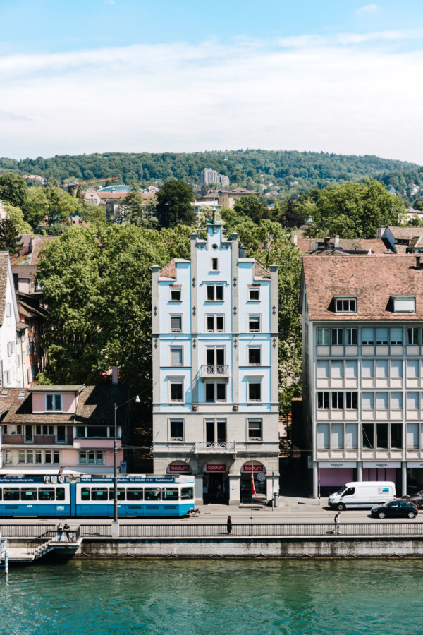 Unique architecture and convenient public transportation in Zurich, Switzerland