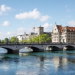 Bridge over the Limmat River, Zurich, Switzerland