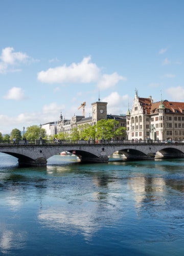 Bridge over the Limmat River, Zurich, Switzerland