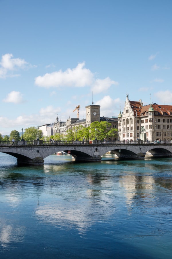 Bridge over the Limmat River, Zurich, Switzerland