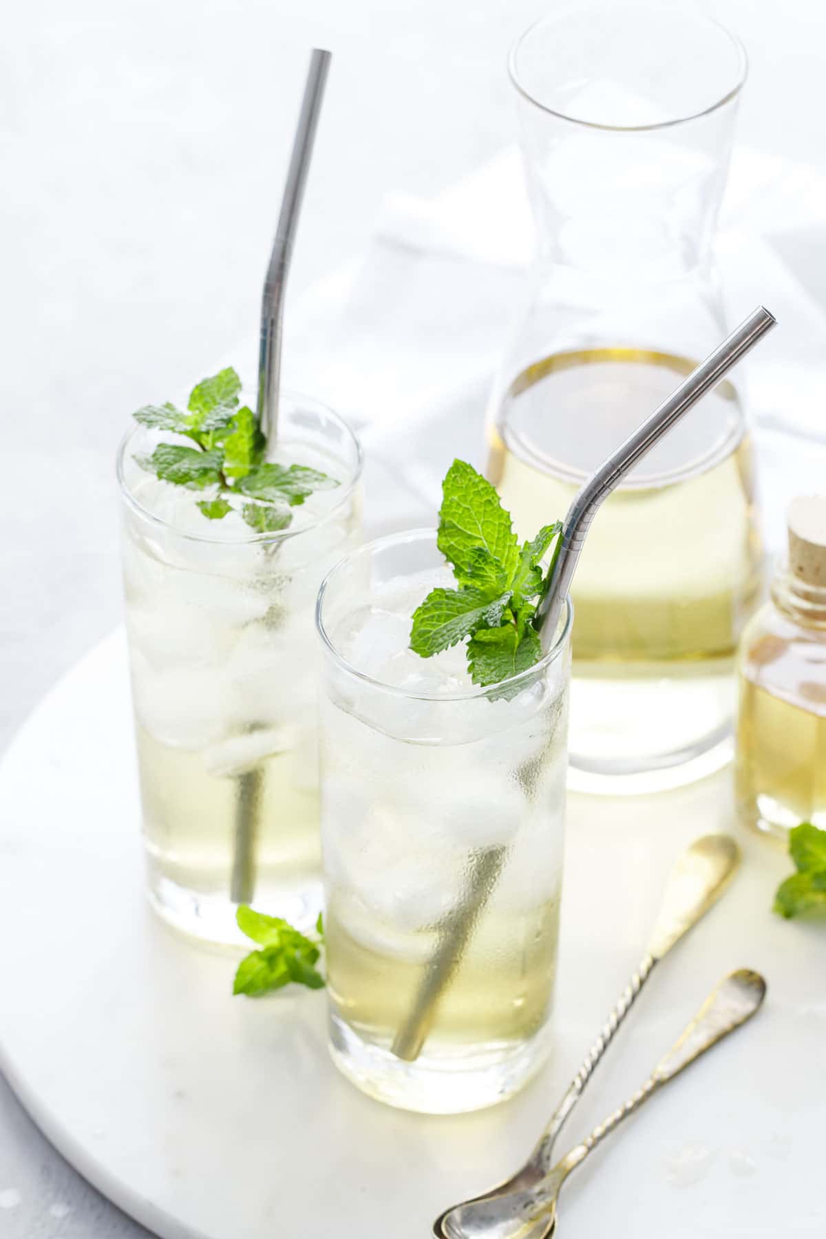 Fresh Mint Iced Tea Love and Olive Oil
