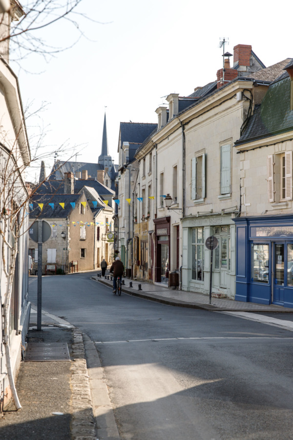 Charming streets of Montreuil-Bellay, France