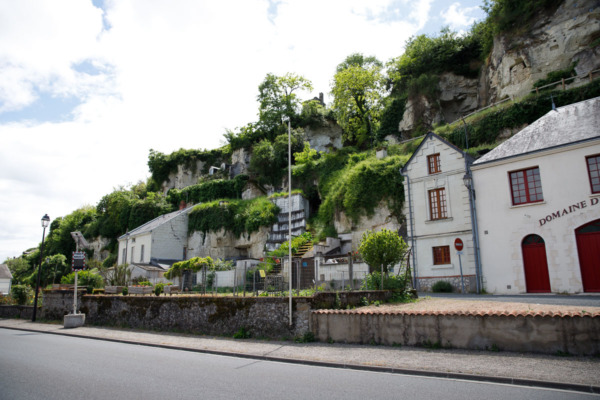 Troglodyte houses in Montsoreau, France